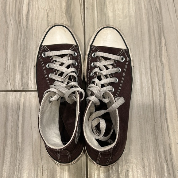 Brown Platform High Top Converse, Women’s 8, Excellent Condition - Picture 9 of 9